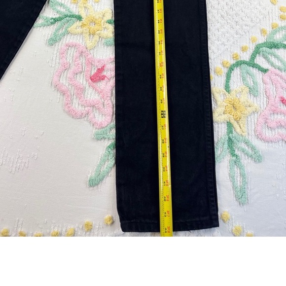 Wrangler Jeans Women 3/4x34 Black High Rise Western Style Classic Denim Pants - Picture 5 of 10